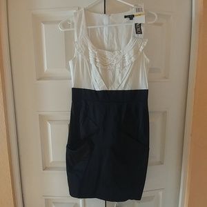 XOXO DRESS NWT SIZE 7/8 BLK/WHT GORGEOUS